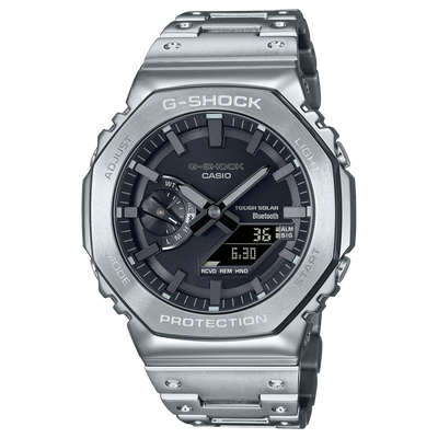 Casio G-Shock Full Metal Silver Stainless Steel Bluetooth Solar Men's Watch GM-B2100D-1A - view 1
