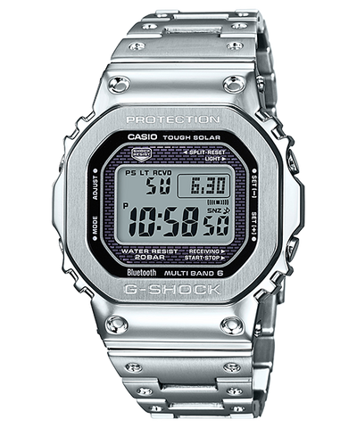 Casio G-Shock Full Metal Silver Stainless Steel Bluetooth Solar Men's Watch GMW-B5000D-1 - view 1