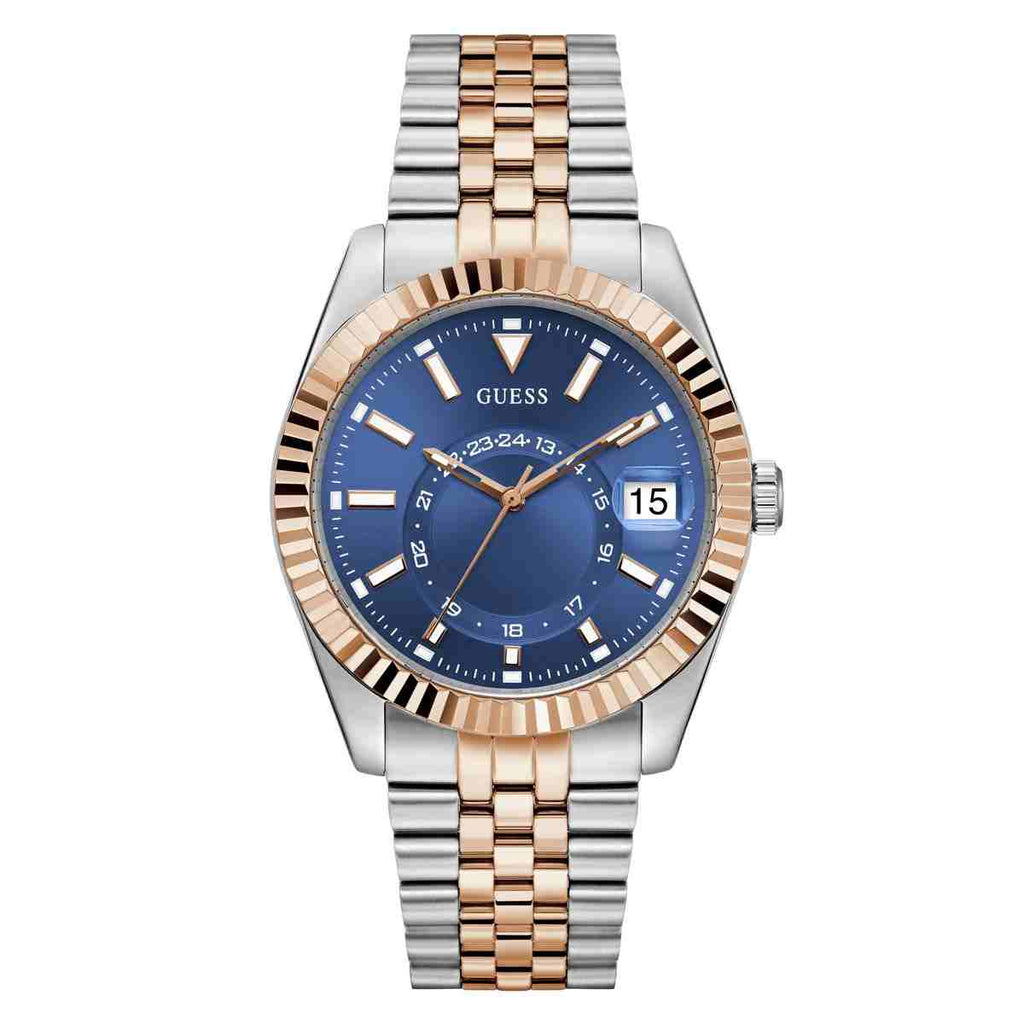 Guess Blue Dial Two-Tone Strap Men's Watch GW0977G5 - view 1