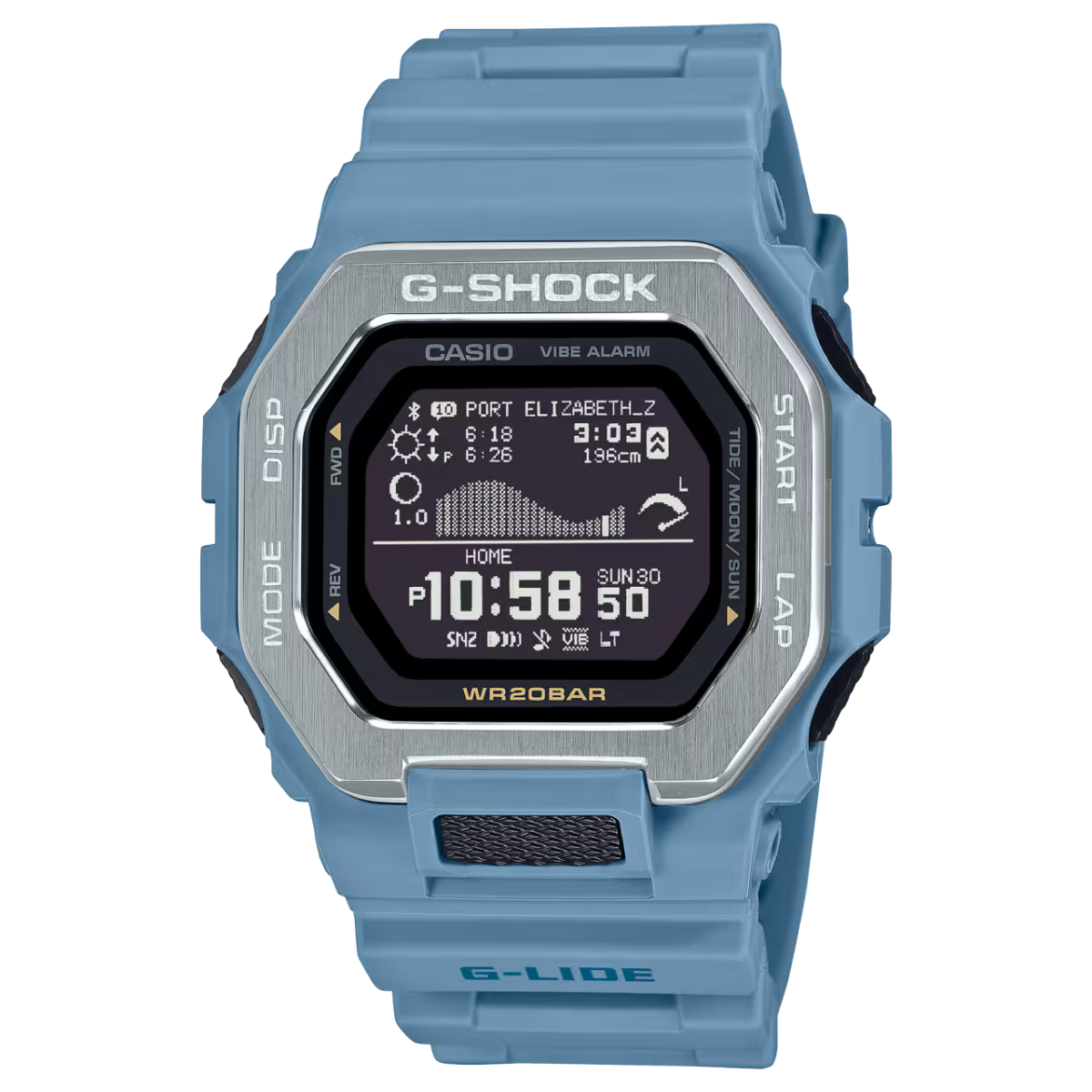Casio G-Shock G-Lide Bluetooth Digital Bio-Based Resin Strap Unisex Watch GBX-100-2A - view 1