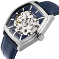 Timex Automatic Blue Skeleton Dial Blue Leather Strap Men's Watch TWEG25900 - view 1