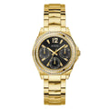 Guess Ritzy Black Dial Gold-Tone Stainless Steel Strap Women's Watch GW0685L4 - view 1
