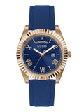 Guess Blue Dial Blue Silicone Strap Men's Analog Watch GW0335G2 - view 1
