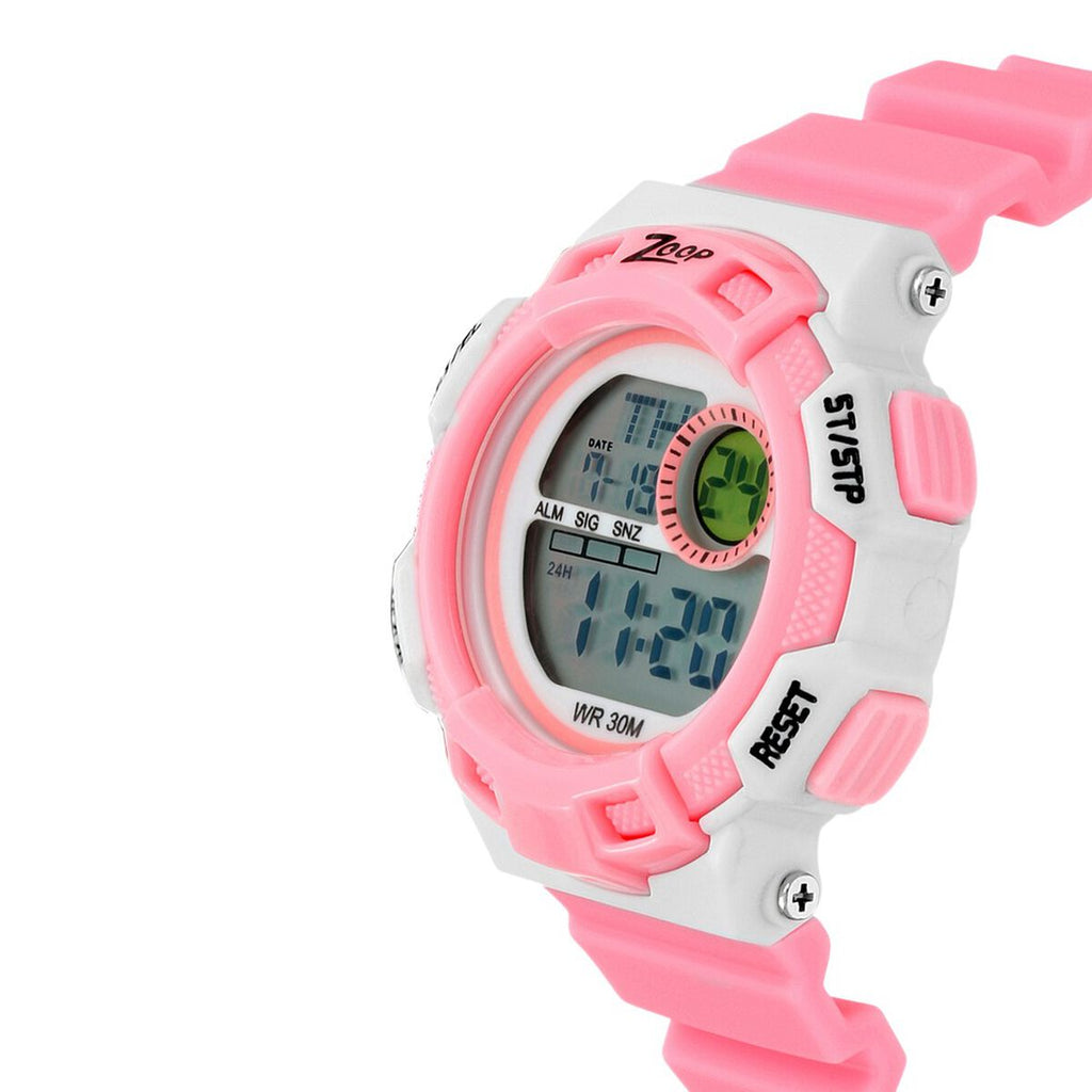 Zoop By Titan Digital Dial Pink Plastic Strap Kids' Watch 16009PP05 - view 2