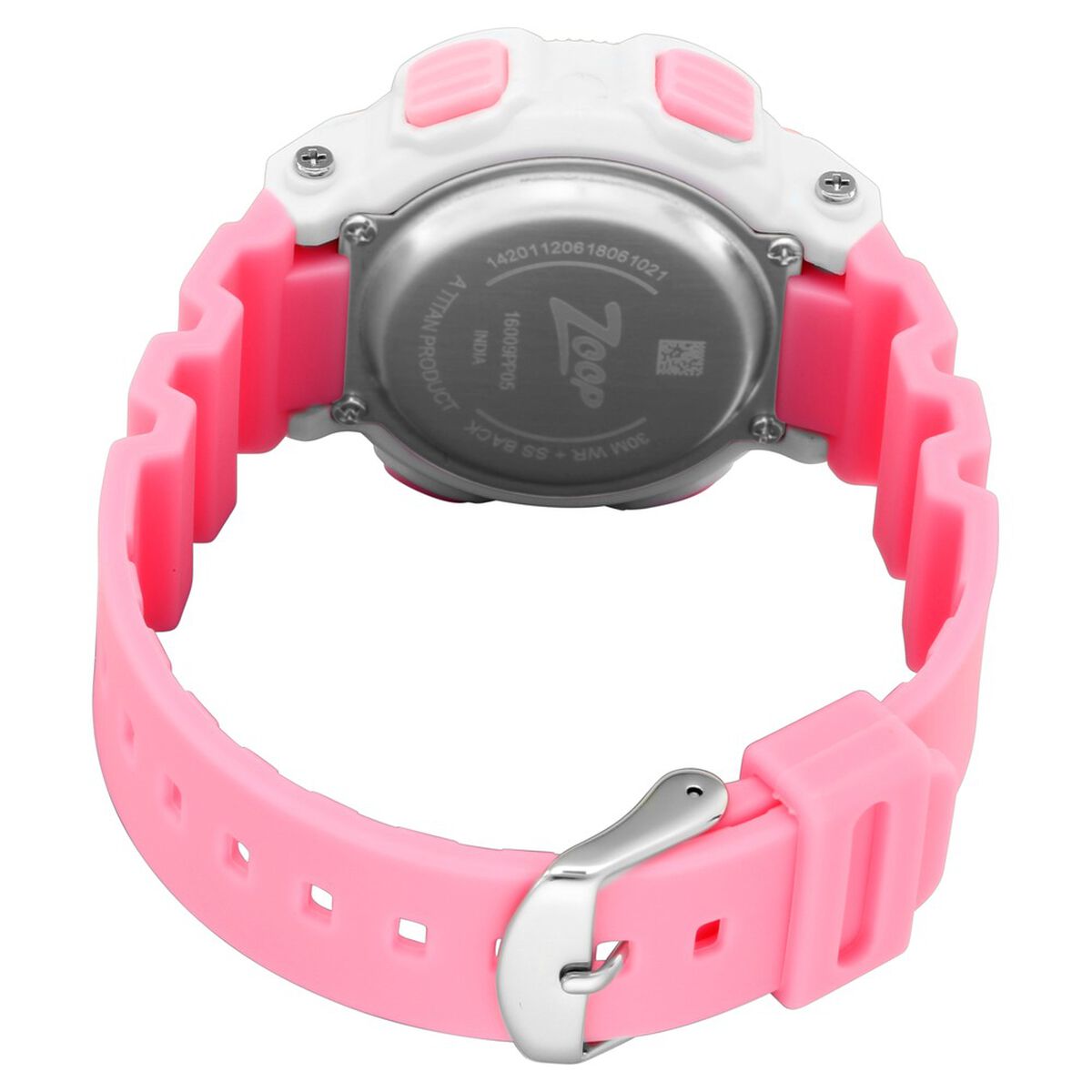 Zoop By Titan Digital Dial Pink Plastic Strap Kids' Watch 16009PP05 - view 4