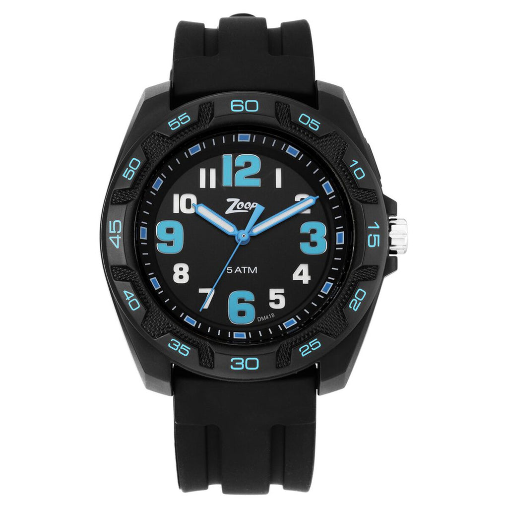 Zoop By Titan Glow Black Dial Black Silicone Strap Kids' Watch 16016PP02 - view 3
