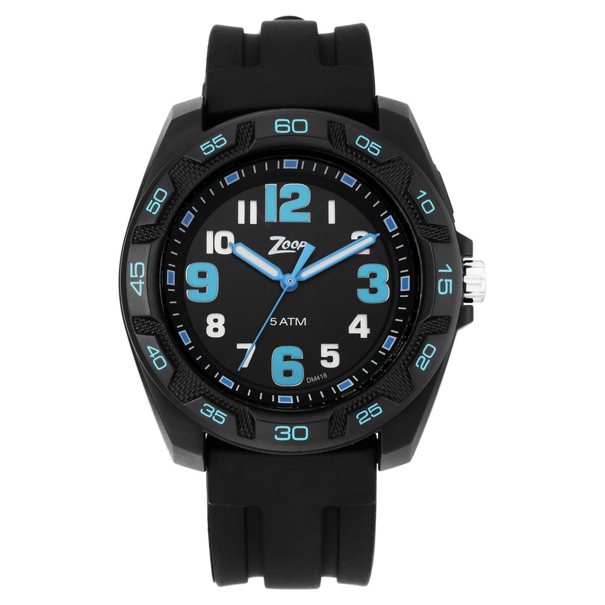 Zoop By Titan Glow Black Dial Black Silicone Strap Kids' Watch 16016PP02 - view 3