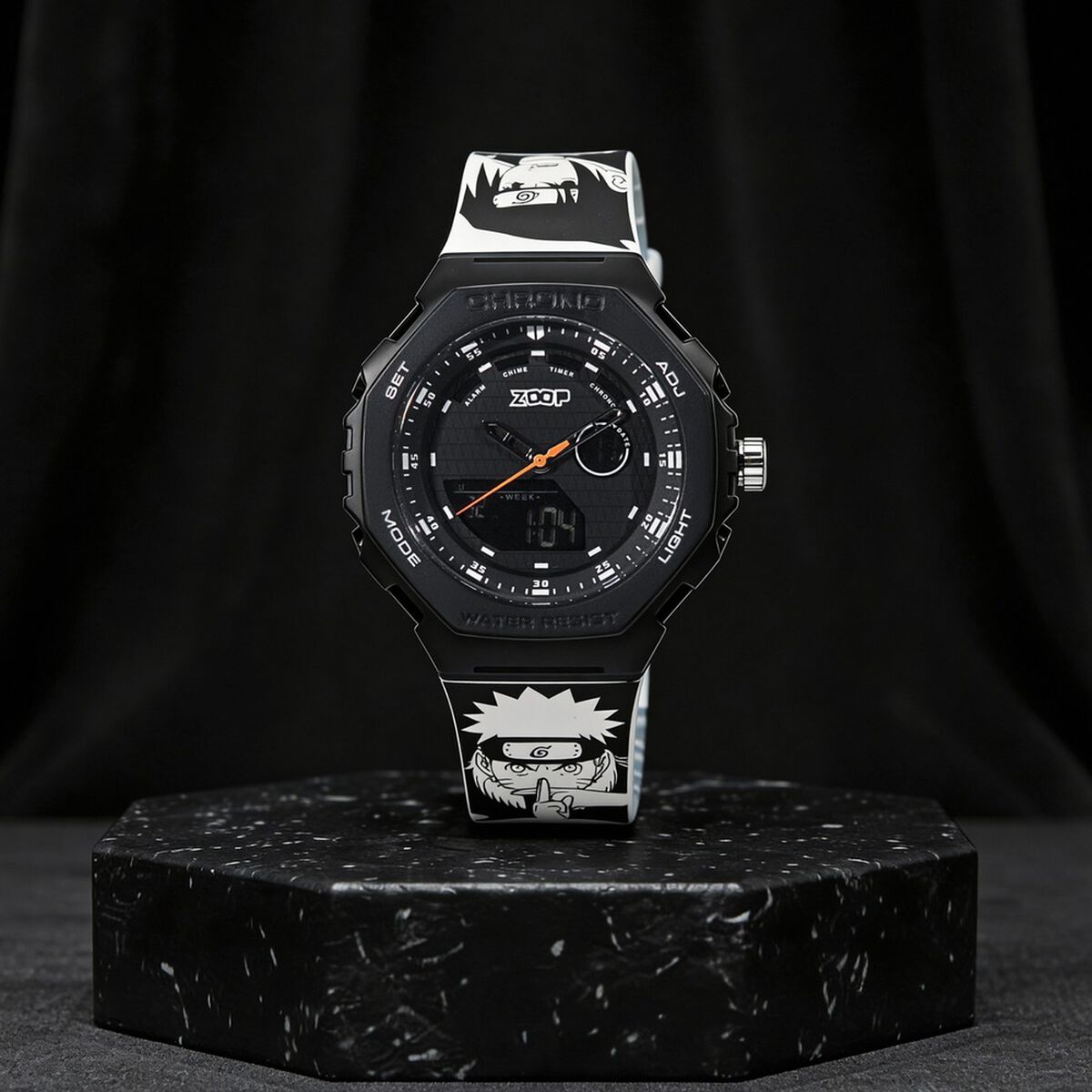 Zoop By Titan Black Dial White PU Strap Kids' Watch 16053PP01 - view 1