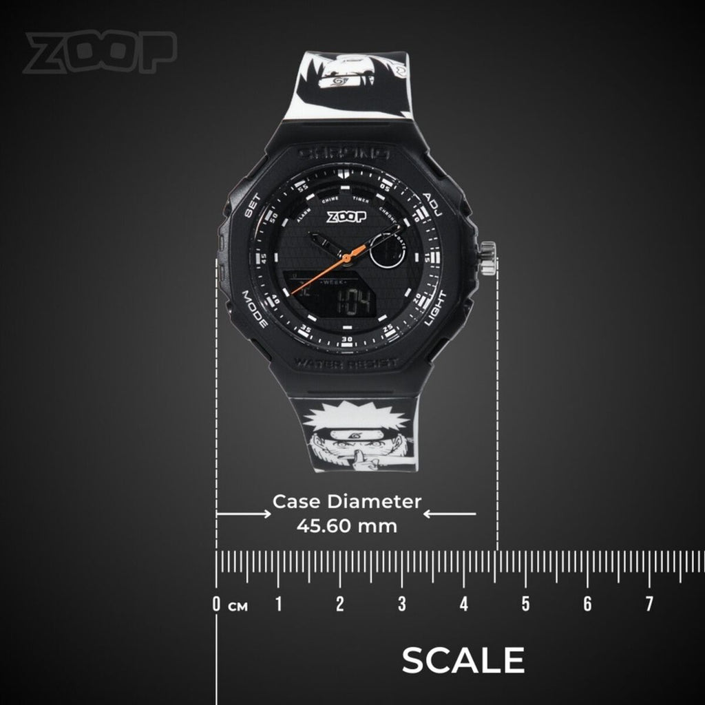 Zoop By Titan Black Dial White PU Strap Kids' Watch 16053PP01 - view 3