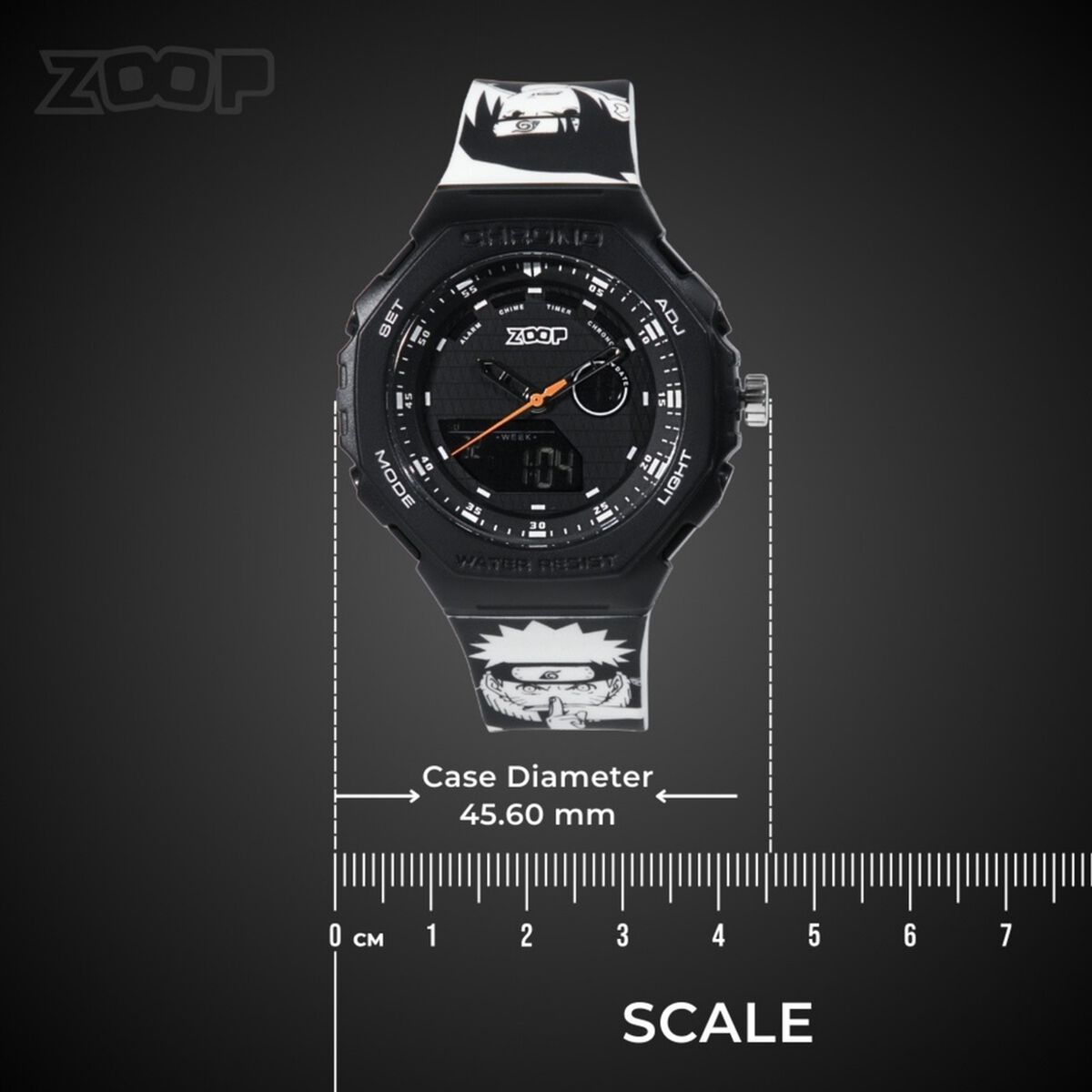 Zoop By Titan Black Dial White PU Strap Kids' Watch 16053PP01 - view 3
