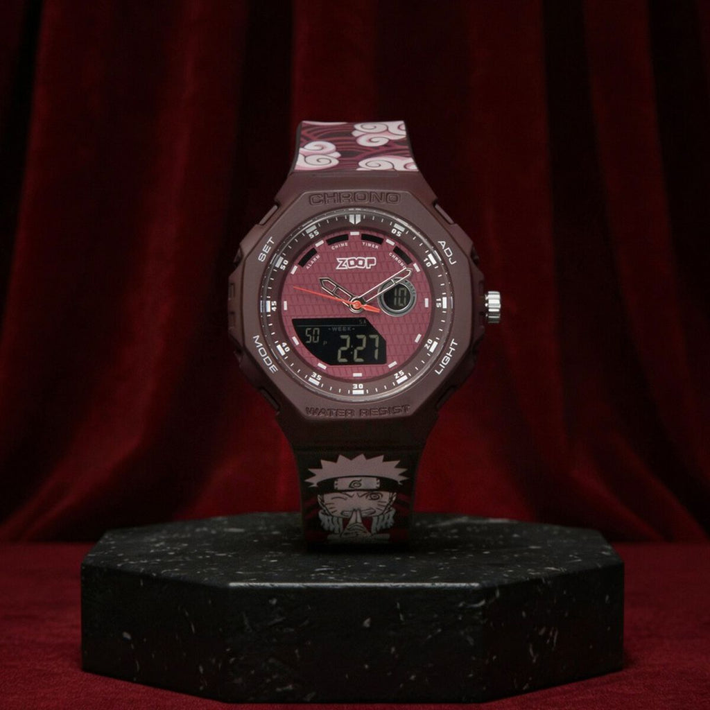 Zoop By Titan Maroon Dial Maroon PU Strap Kids' Watch 16053PP03 - view 1