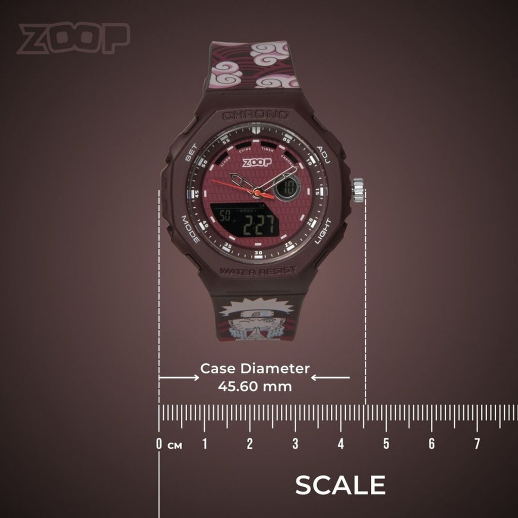 Zoop By Titan Maroon Dial Maroon PU Strap Kids' Watch 16053PP03 - view 3