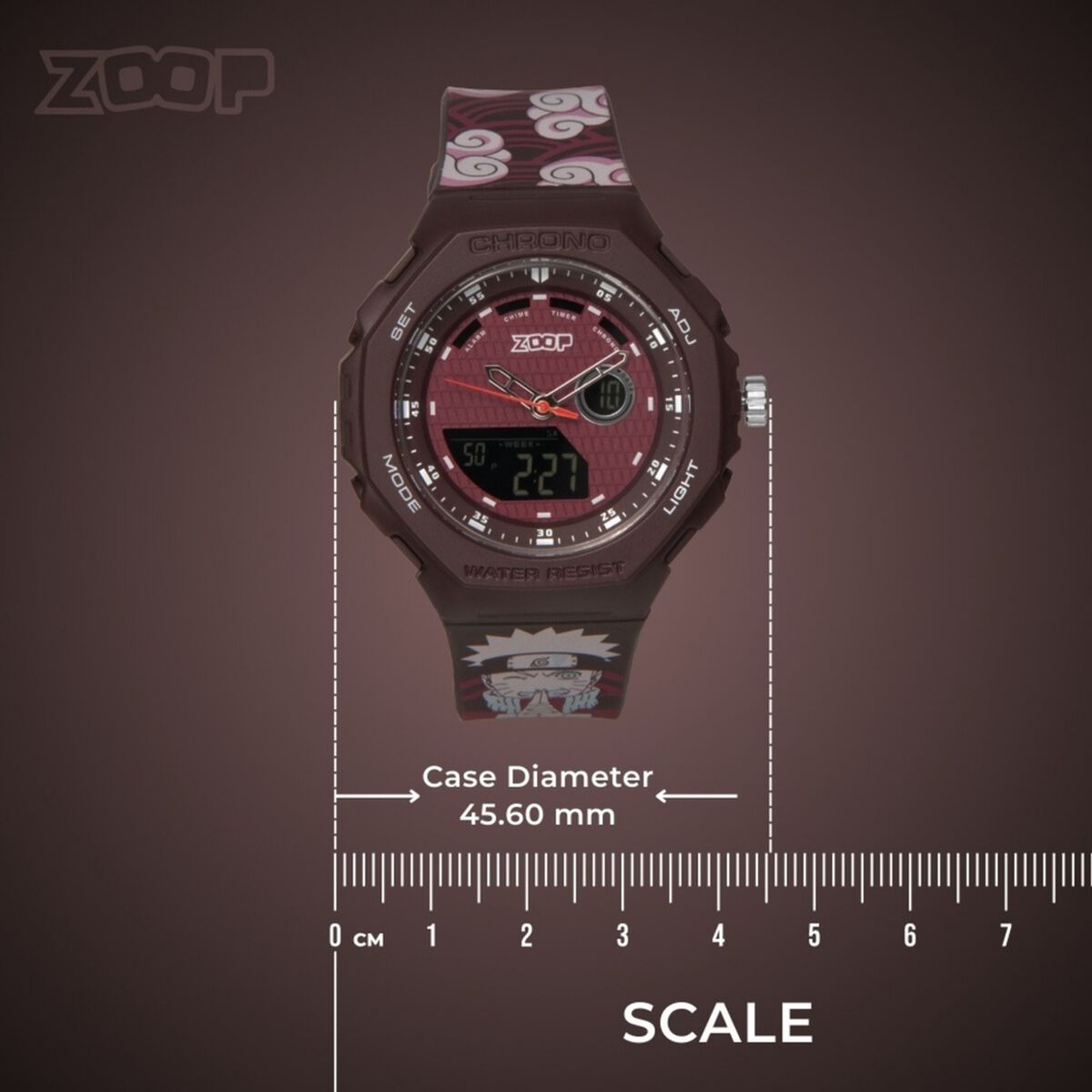 Zoop By Titan Maroon Dial Maroon PU Strap Kids' Watch 16053PP03 - view 3