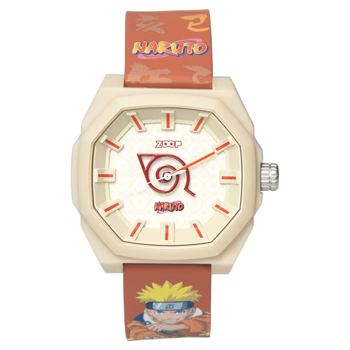 Zoop By Titan Beige Dial Orange Silicone Strap Kids' Watch 16054PP01 - view 2