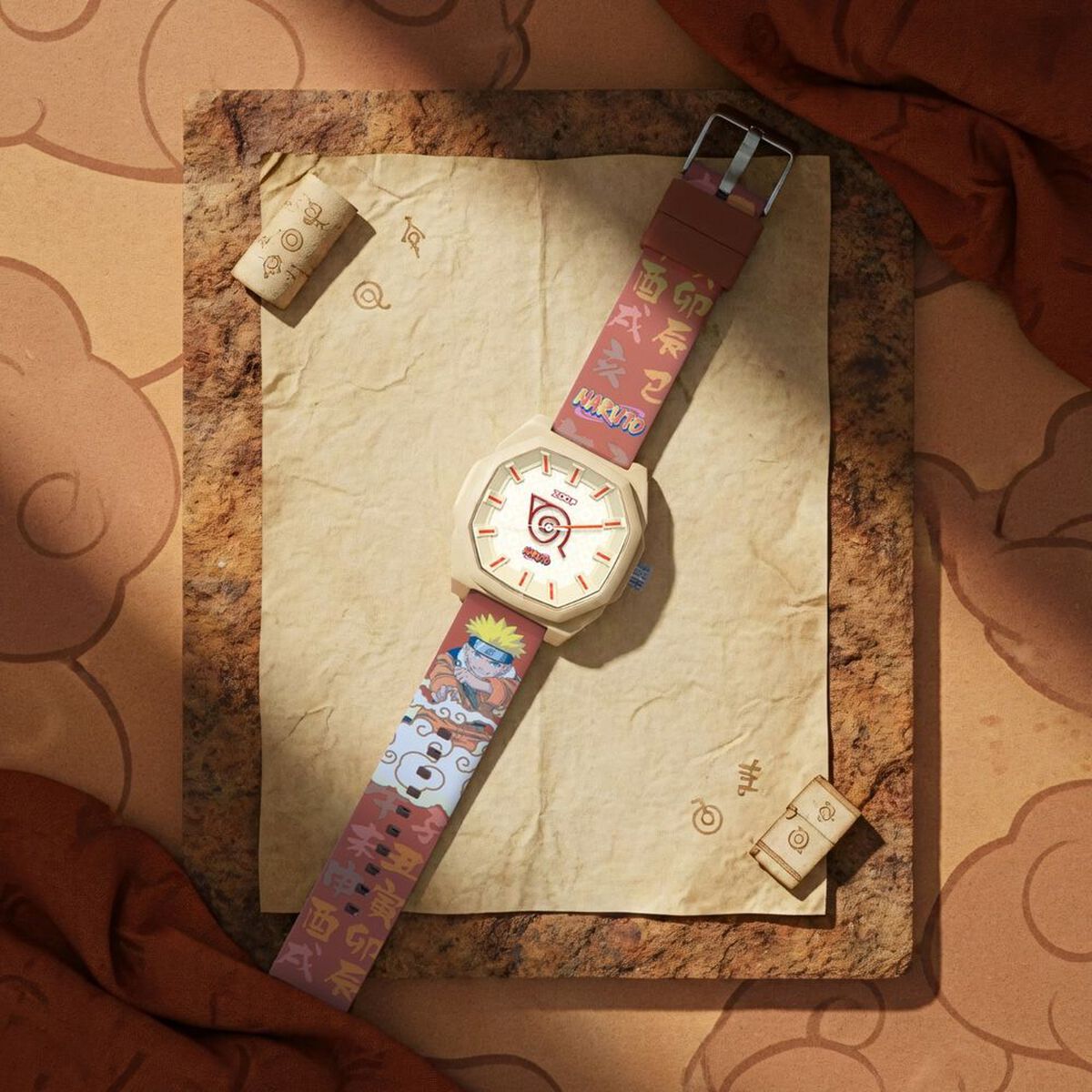 Zoop By Titan Beige Dial Orange Silicone Strap Kids' Watch 16054PP01 - view 4