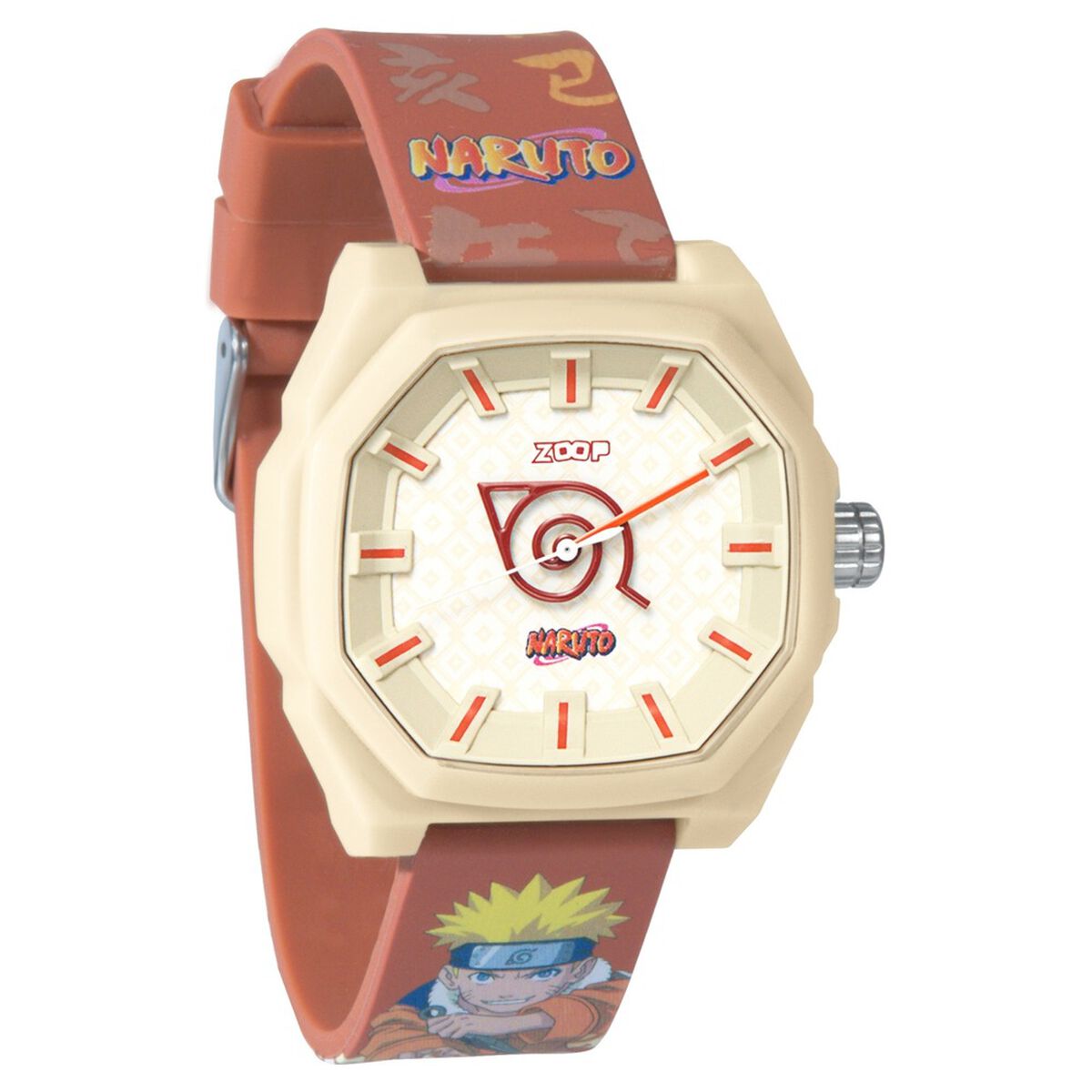 Zoop By Titan Beige Dial Orange Silicone Strap Kids' Watch 16054PP01 - view 5