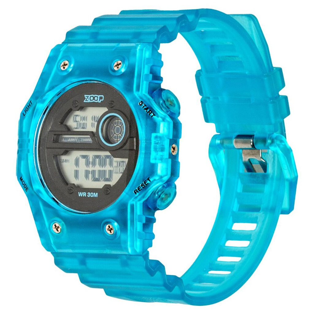 Zoop By Titan Mystic Digi Black Dial Transparent Blue PU Strap Kids' Watch 16063PP01W - view 6