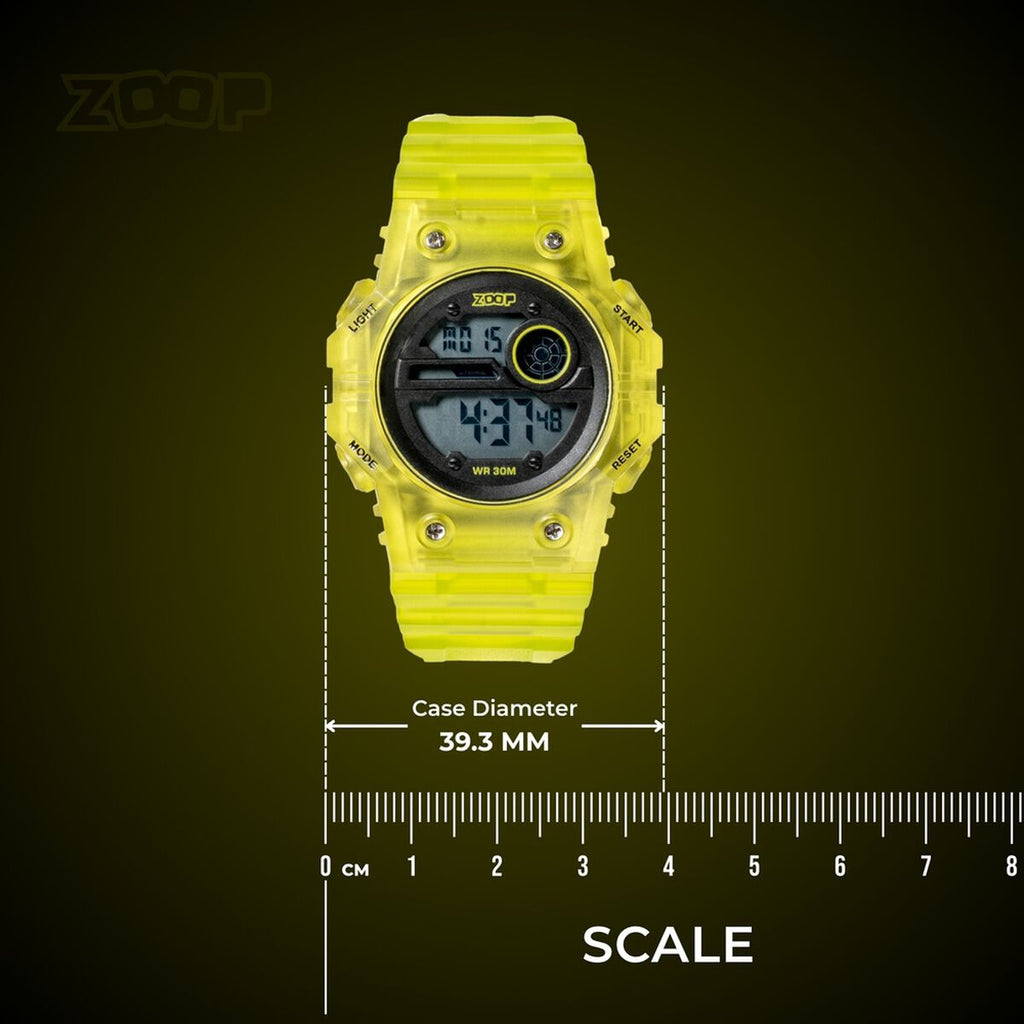 Zoop By Titan Mystic Digi Black Dial Transparent Green PU Strap Kids' Watch 16063PP02W - view 4