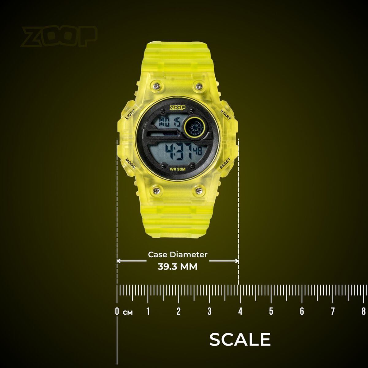 Zoop By Titan Mystic Digi Black Dial Transparent Green PU Strap Kids' Watch 16063PP02W - view 4
