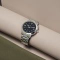 Titan Workwear Blue Dial Silver Stainless Steel Strap Men's Watch 1730SM03 - view 1