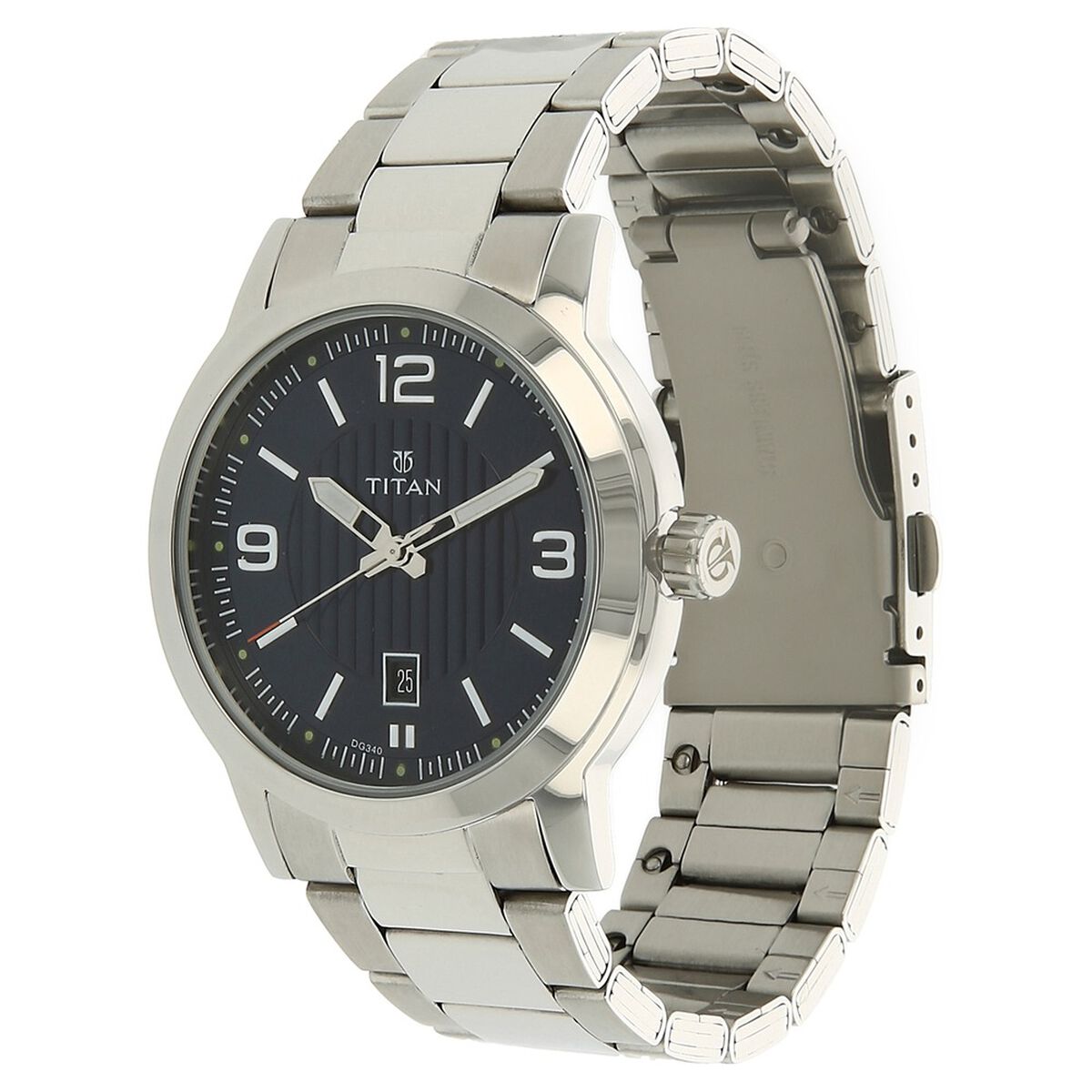 Titan Workwear Blue Dial Silver Stainless Steel Strap Men's Watch 1730SM03 - view 2