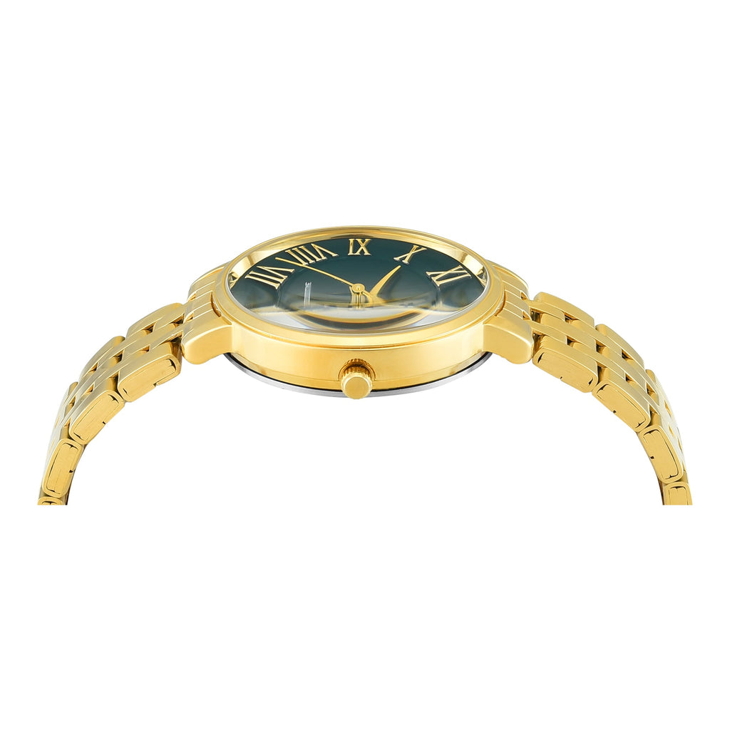 Timex Trendline Green Dial Gold Stainless Steel Strap Women's Watch TWEL19106 - view 3
