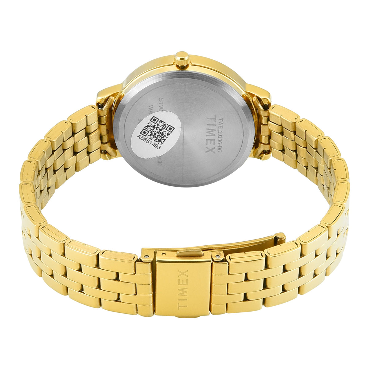 Timex Trendline Green Dial Gold Stainless Steel Strap Women's Watch TWEL19106 - view 4