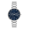 Timex Trendline Blue Dial Silver Stainless Steel Strap Women's Watch TWEL18729 - view 1