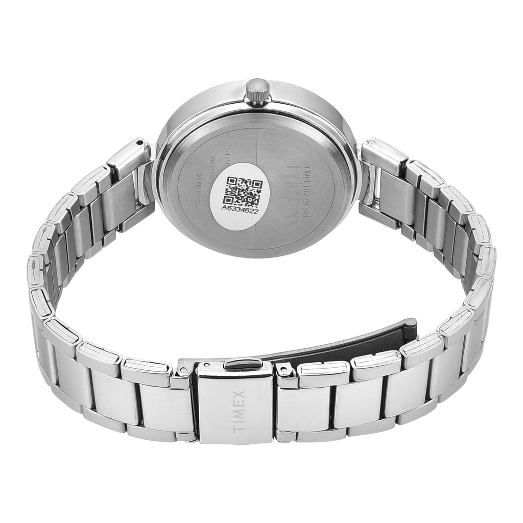 Timex Trendline Blue Dial Silver Stainless Steel Strap Women's Watch TWEL18729 - view 2