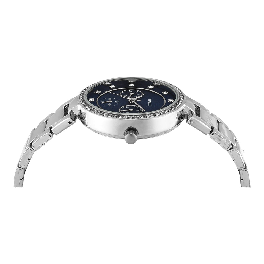 Timex Trendline Blue Dial Silver Stainless Steel Strap Women's Watch TWEL18729 - view 4