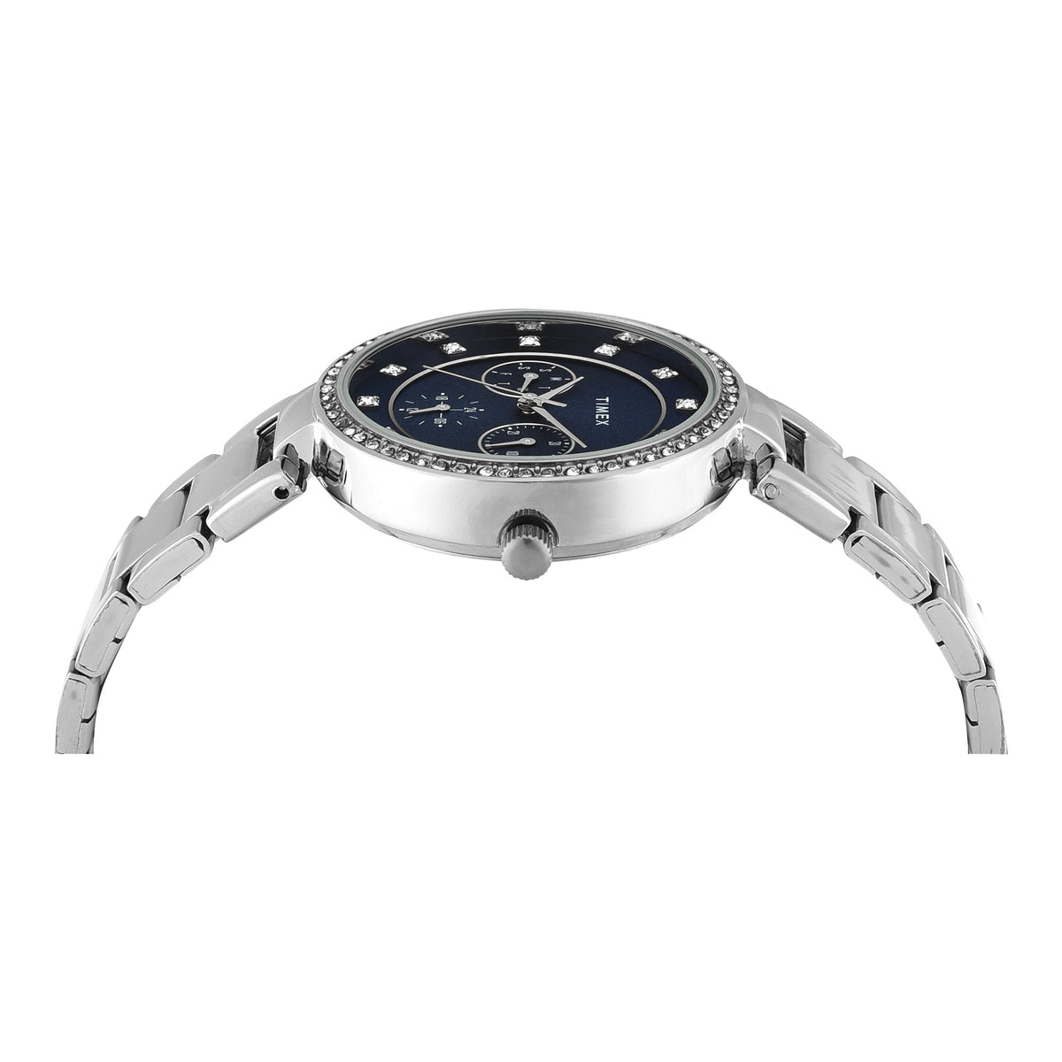 Timex Trendline Blue Dial Silver Stainless Steel Strap Women's Watch TWEL18729 - view 4
