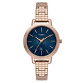 Timex Fria Blue Dial Rose Gold Bracelet Strap Women's Watch TWEL23901 - view 1