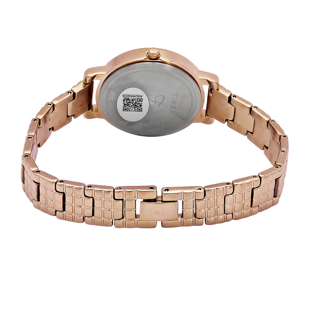 Timex Fria Blue Dial Rose Gold Bracelet Strap Women's Watch TWEL23901 - view 3