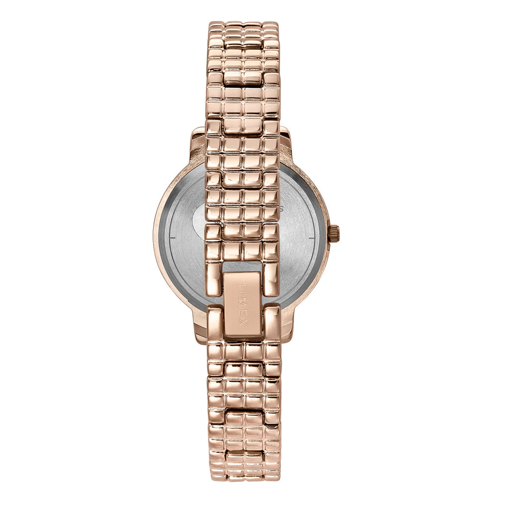 Timex Fria Blue Dial Rose Gold Bracelet Strap Women's Watch TWEL23901 - view 5