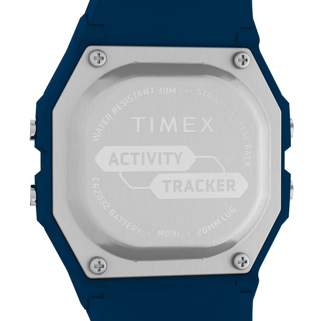 Timex Activity Tracker Grey Digital Dial Blue Silicone Strap Men's Watch TW5M55700JQ - view 4