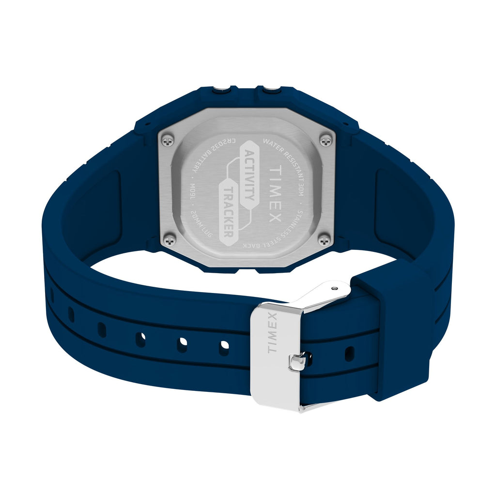 Timex Activity Tracker Grey Digital Dial Blue Silicone Strap Men's Watch TW5M55700JQ - view 5
