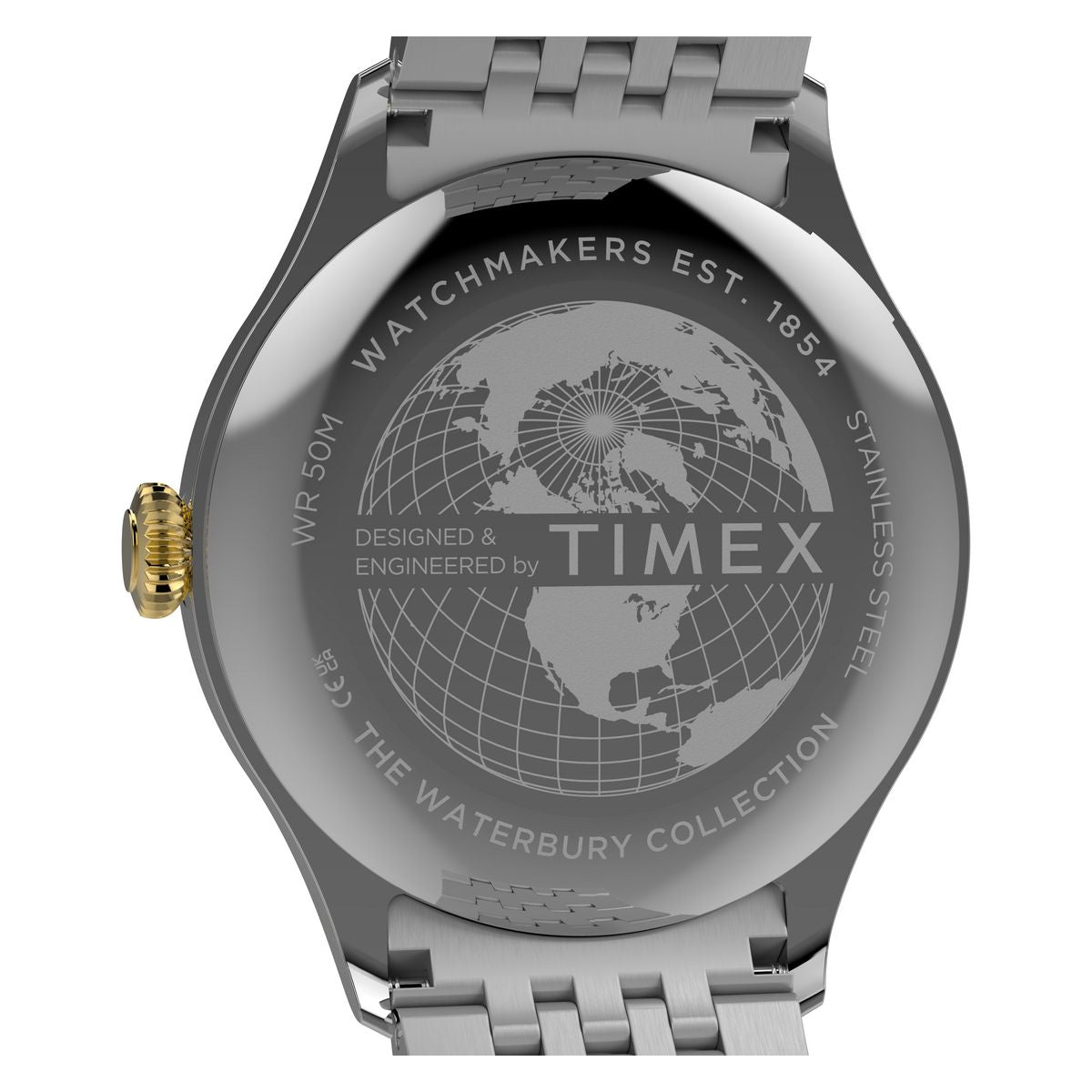 Timex Waterbury Classic Black Dial Two-Tone Stainless Steel Strap Men's Watch TW2Y91900UJ - view 7