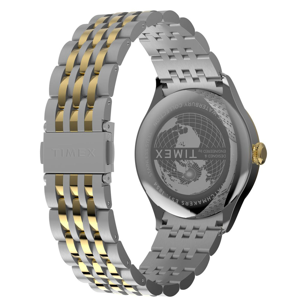 Timex Waterbury Classic Black Dial Two-Tone Stainless Steel Strap Men's Watch TW2Y91900UJ - view 5