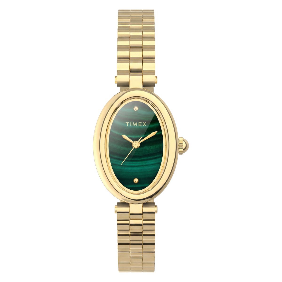 Timex Cavatina Green Dial Gold Stainless Steel Strap Women's Watch TW2Y86100UJ - view 1