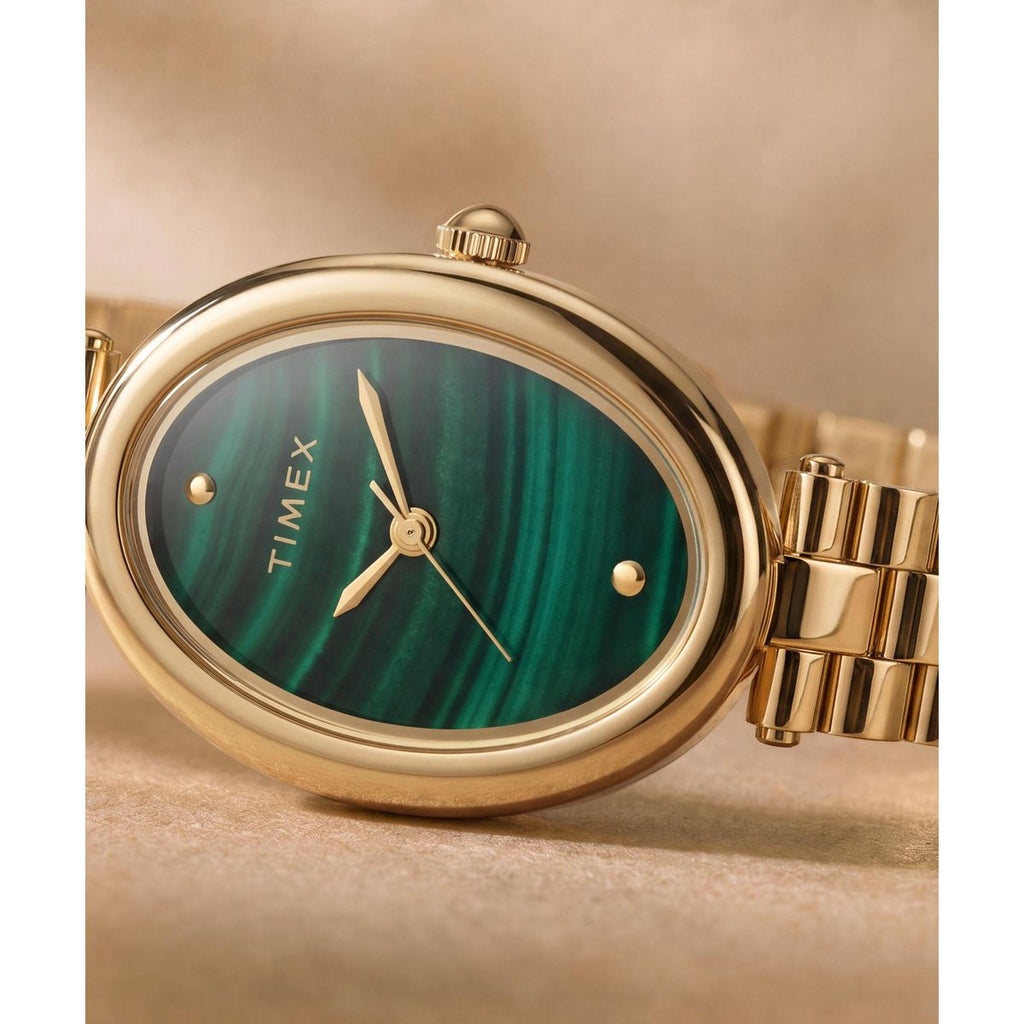 Timex Cavatina Green Dial Gold Stainless Steel Strap Women's Watch TW2Y86100UJ - view 3