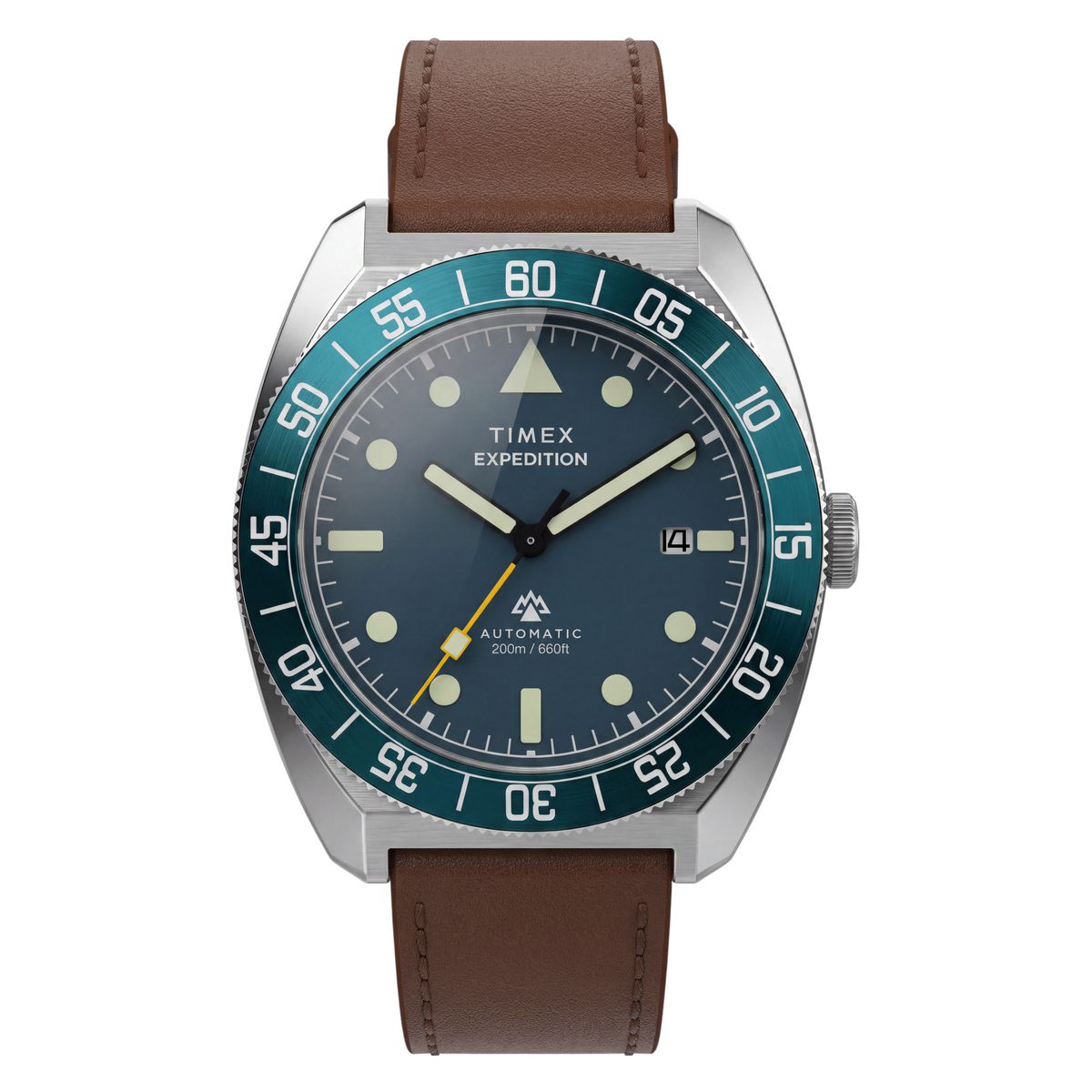 Timex Expedition Pioneer Automatic Blue Dial Brown Leather Strap Men's Watch TW2Y87500UJ - view 1