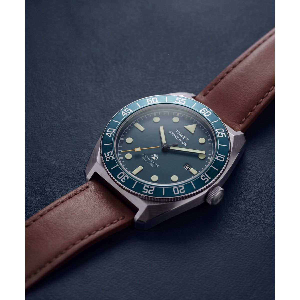 Timex Expedition Pioneer Automatic Blue Dial Brown Leather Strap Men's Watch TW2Y87500UJ - view 7