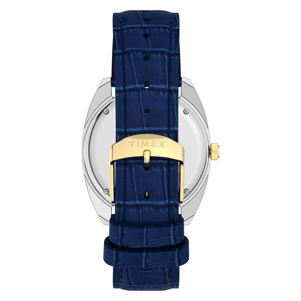 Timex Q Reissue Blue Dial Blue Leather Strap Men's Watch TW2Y87100UJ - view 3