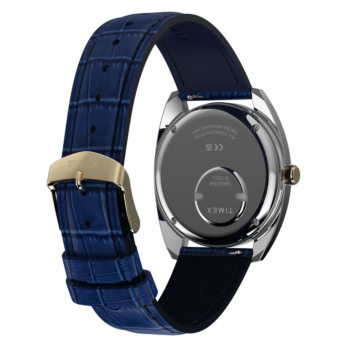 Timex Q Reissue Blue Dial Blue Leather Strap Men's Watch TW2Y87100UJ - view 5