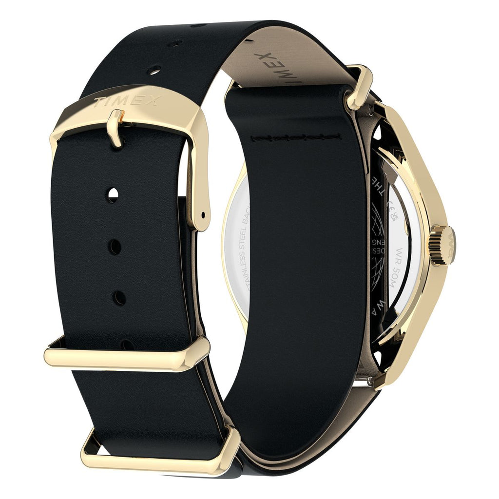 Timex Marlin Beige Dial Black Leather Strap Women's Watch TW2Y86600UJ - view 5
