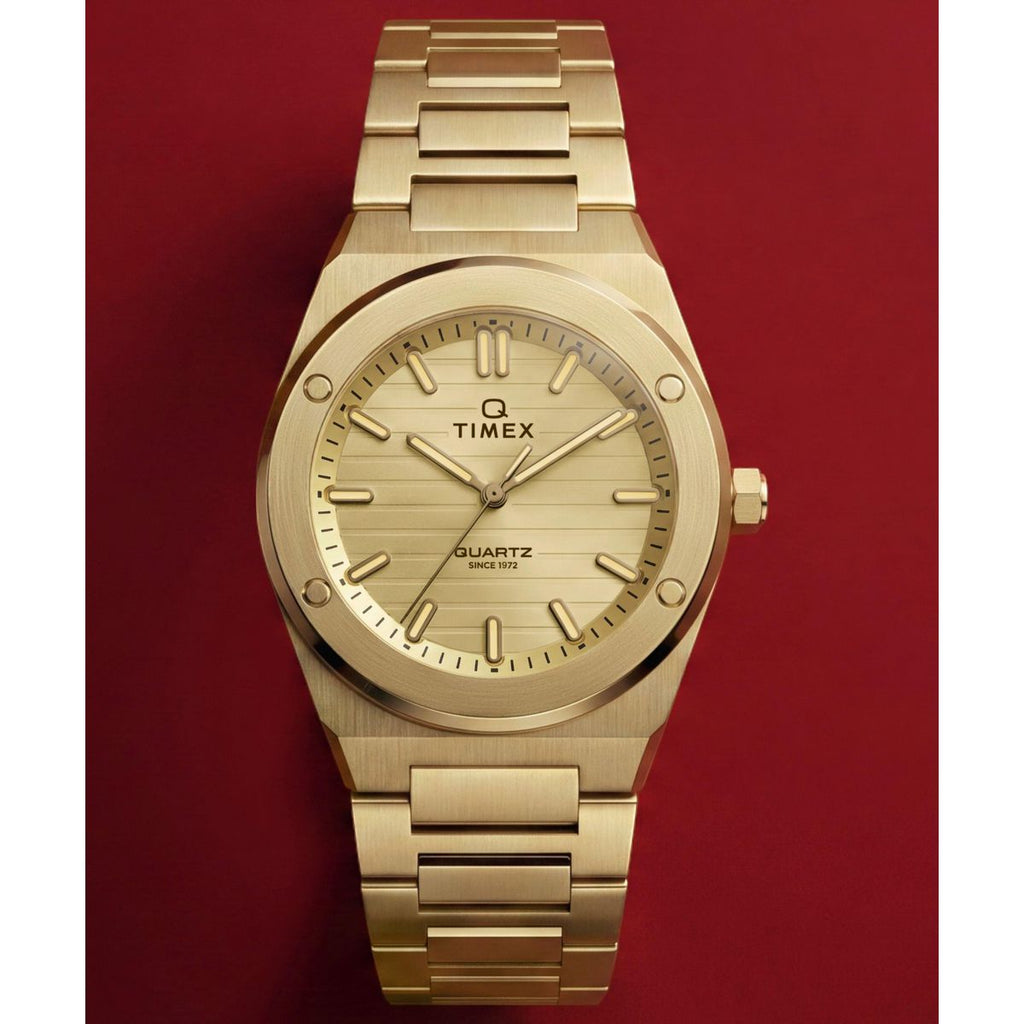 Timex Q Marbella Gold Dial Gold Stainless Steel Strap Women's Watch TW2Y82000UJ - view 4