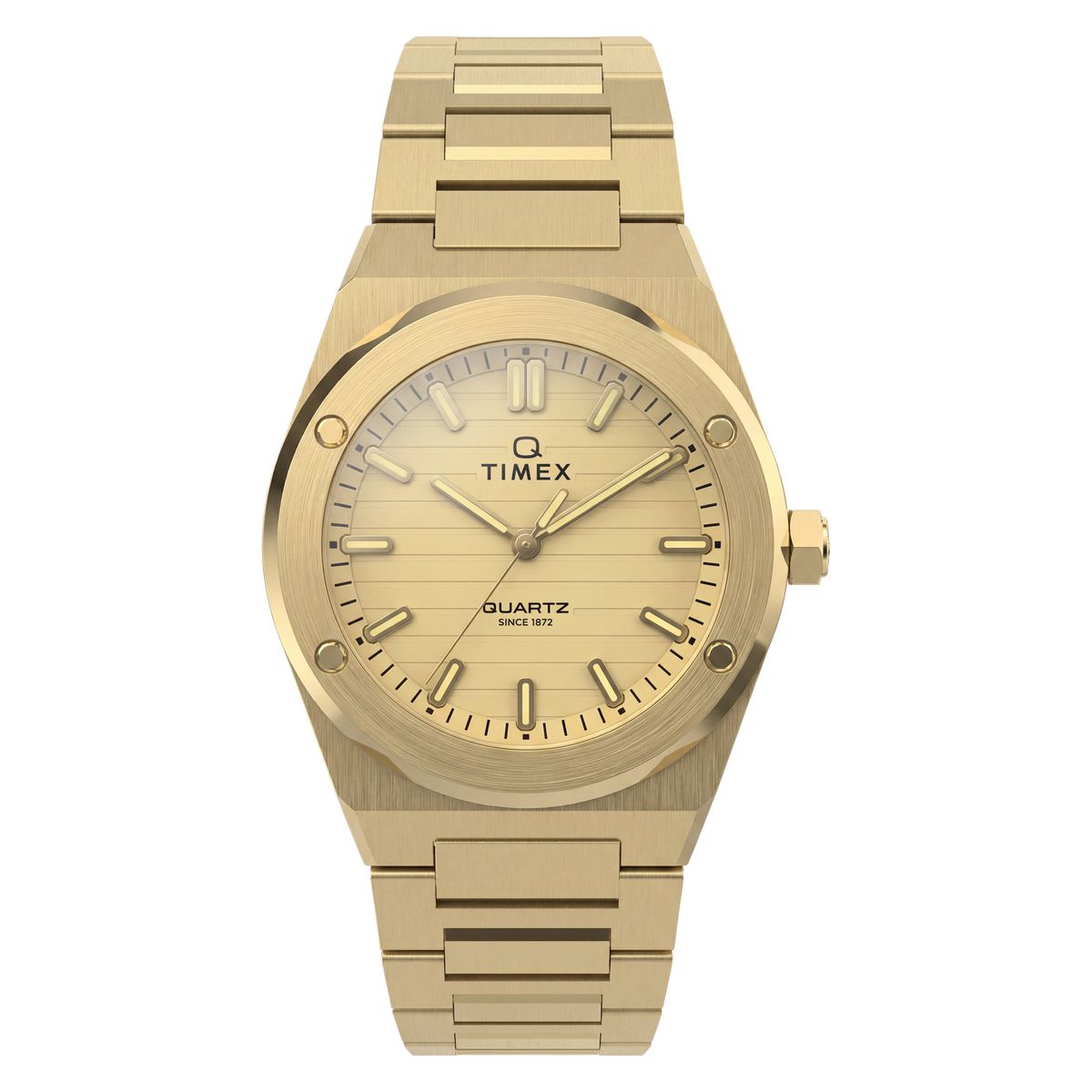 Timex Q Marbella Gold Dial Gold Stainless Steel Strap Women's Watch TW2Y82000UJ - view 1