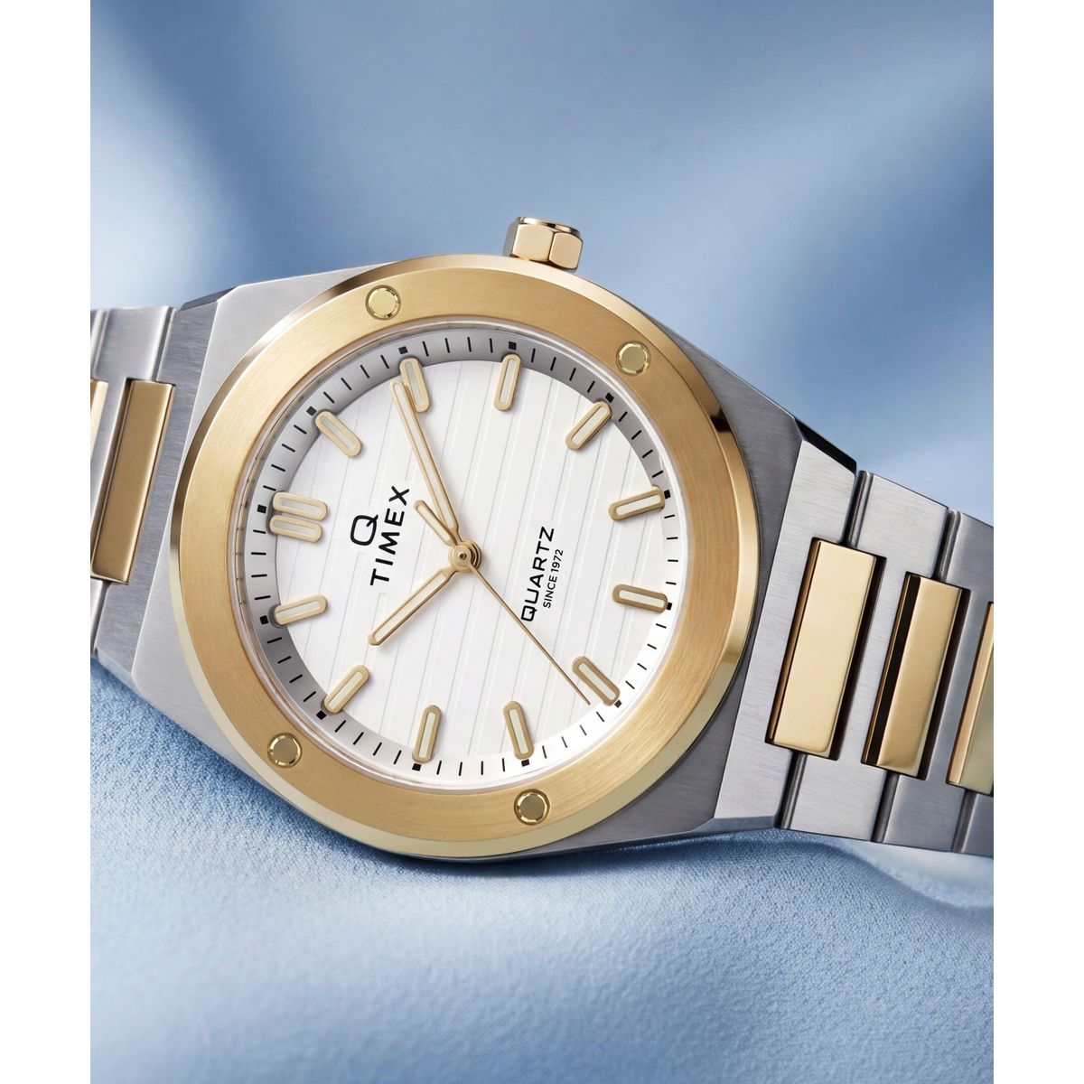 Timex Q Marbella Silver Dial Two-Tone Stainless Steel Strap Women's Watch TW2Y81900UJ - view 3
