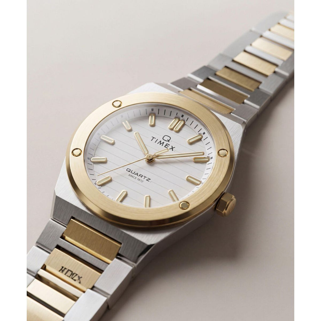 Timex Q Marbella Silver Dial Two-Tone Stainless Steel Strap Women's Watch TW2Y81900UJ - view 4