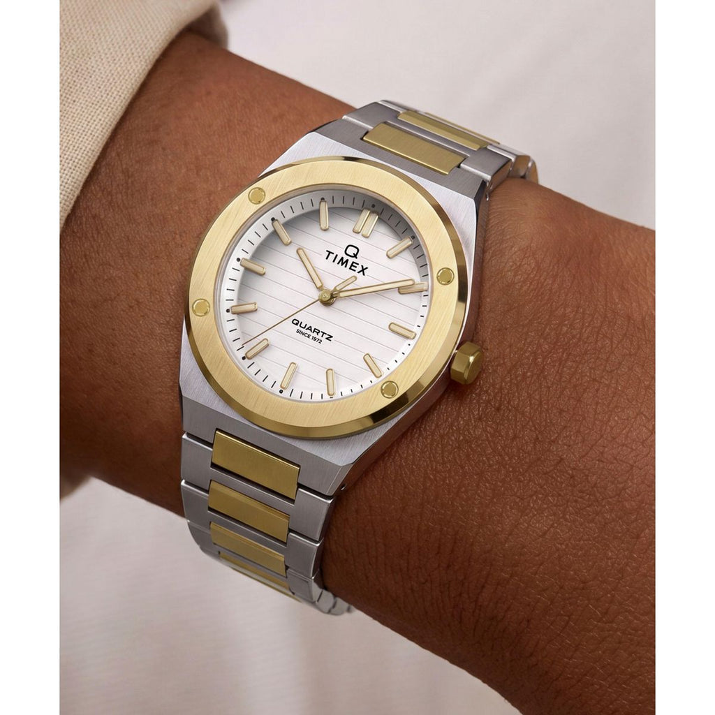 Timex Q Marbella Silver Dial Two-Tone Stainless Steel Strap Women's Watch TW2Y81900UJ - view 2